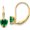 Green/Gold, variant on 14K Yellow Gold 5mm Heart Mount St. Helens Leverback Earrings (17 X 5) Made In United States xlb120ms