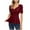 Wine, variant on Fashion Women's Casual V-Neck Ruffled Sleeveless Blouse, Puff Sleeve Fit-and-Flare Top, Stylish Summer Shirt, Perfect for Casual Outings, Office, and Daily Wear