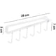 thumbnail image 4 of Perchas para tazas de café y estantes para utensilios Vhermosa sin montaje con clavos ganchos blancos, 4 of 4