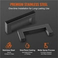 thumbnail image 4 of 10 Pack Cabinet Pulls, 3in / 76mm Center To Center Slim Square Kitchen Cabinet Drawer, Stainless Steel Cupboard Door Handles, 4 of 6