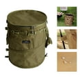 thumbnail image 5 of Wswqop smtyteeng 2 Camping Trash Can Folding 13 Gallon Waste Bin Portable Home Recycle Green Brown2, 5 of 9