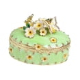 thumbnail image 4 of yotijay Cherry Blossom Trinket Box Jewelry Box Treasure Box Jewelry Storage Box Keepsake Green, 4 of 9