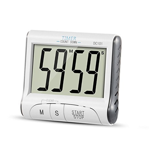 Large Display Countdown Up Timer Clock Digital Kitchen Timer