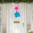 thumbnail image 3 of GUOOL Easter Bunny Butt with Ears Easter Bunny Wreath Cute Photography Easter Door Wreath Easter Rabbit Garland for Front Door Home, 3 of 7