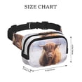 thumbnail image 6 of Japuie Cow Print Layer Fanny Pack with Adjustable Shoulder Strap,Double-Layer Waist Bag,Travelling Fanny Pack,Square Double Layer Waist Bag,for Exercise Running Travel Hiking, 6 of 7