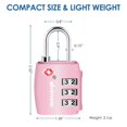 thumbnail image 2 of Candado de Seguridad GIVERARE TSA 551 Combinacion 3 Digitos para Equipaje y Casilleros 2 Unidades, 2 of 5