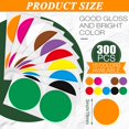 thumbnail image 2 of 300 3 Inch Color Coding Sticker 10 Assorted Colors Circle Labels Dot Stickers Adhesive Round Stickers Solid Label Sticker for Inventory Organize File Classification, 2 of 6