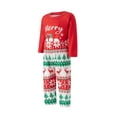 thumbnail image 4 of Family Matching Pajamas Christmas Print Long Sleeve Tops and Stretch Casual Pants Sleepwear, 4 of 9