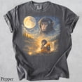 thumbnail image 2 of Punch Monkey Moon Shirt, Vintage Moon Animals Tee, 90s Retro Animal Graphic Tee, Monkey Mom Gift, 2 of 6