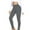 Gray, variant on Kvture Women's Fleece Lined Leggings High Waisted Tummy Control Yoga Workout Pants Buttery Soft Lightweight Milk Silk Tights Gray M