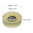 thumbnail image 2 of Unique Bargains Roulement à Rouleau à Poulie en PU 8x48x16 mm, Roue de Guidage Revêtue de Polyuréthane pour Usage Industriel, Vert, 2 of 5