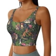 thumbnail image 2 of Pofeuu Forest Animals And Plants Print Sports Bra for Women Sexy Vest Yoga Running Gym Fitness Crop Bras Tops-X-Large, 2 of 8