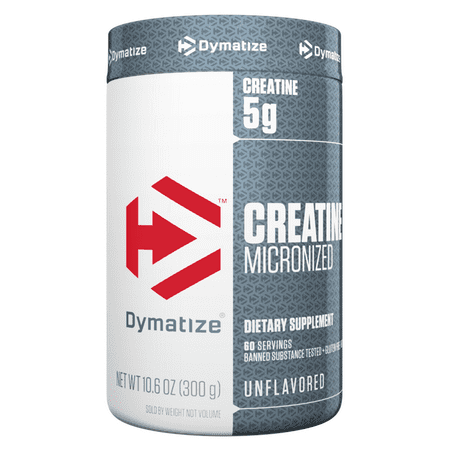 Dymatize Creatine, Micronized Creatine Monohydrate, Unflavored, 0.6