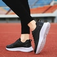 thumbnail image 6 of XIMIN Womens Arch Support Lace Up Leather Sneakers Wide Toe Box Orthopedic Shoes Walking Shoes Lightweight Tennis Solid Color Non Slip Running Fashion Casual Sneaker, 6 of 8