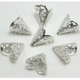 thumbnail image 3 of U8MO 100 Silver Filigree Flower Cone Shape End Beads Cap 16X11mm Jewelry Finding, 3 of 9