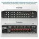 thumbnail image 2 of Amplificador de Potencia Bluetooth 600W Pyle, 12 Canales, Montaje en Rack, con Mezclador de Sonido Multi-Zona, Entradas RCA, USB y AUX, Ideal para Restaurantes, Teatros, Estudios o Escenarios, 2 of 7