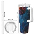 thumbnail image 4 of KLL Colorful Jellyfish Abstract Print 40oz Stainless Steel Insulated Car Cup Coffee Mug with Spillproof Lid - Keep Your Drink Hot or Cold on the Go, 4 of 8