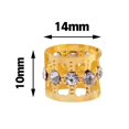 thumbnail image 4 of 10 unidades de abalorios para rastas, joyas de strass para rastas, pasadores metálicos dorados y plateados para mujeres, trenzas, pinzas para el pelo, adornos para el cabello, 4 of 6