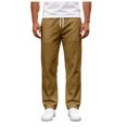 thumbnail image 3 of Akiihool Men Baggy Cargo Pants Men's Extreme Straight Fit Tapered Leg Pant Brown,S, 3 of 8