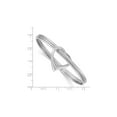 thumbnail image 3 of Gem & Harmony Sterling Silver Polished Heart Slip-On Bangle Bracelet for Women, 3 of 4