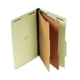 thumbnail image 4 of Universal Six--Section Pressboard Classification Folders, 2 Dividers, Legal Size, Green, 10/Box (10281), 4 of 4