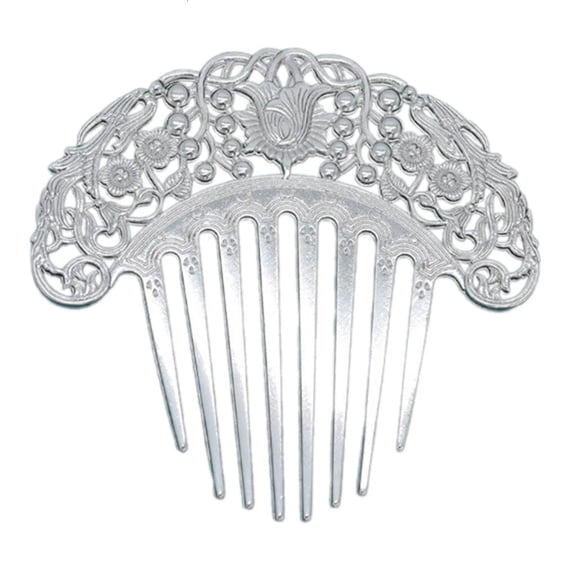 Giaone Minimalist Metal Hair Comb Aesthetic Styling Tool For Ponytail And Braids
