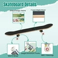 thumbnail image 4 of 31'' Complete Skateboard 7 Layer Canadian Maple Double Kick Deck Skateboards Cute succulents cactus Skate Board for Beginner Adult Gifts, 4 of 5