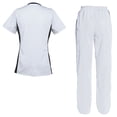 thumbnail image 2 of Women's Scrubs Set Scrub Top and Pants Scrubs Set, 2 of 3