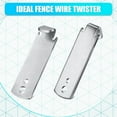 thumbnail image 4 of Trianu 2 Pack Fence Wire Twister for T Post Clips Fence Wire Tensioning Tool Twister for Fence Wire Twister Steel Wire Galvanized Twisted Wire Fence Tools for Fencing Wire, 4 of 8