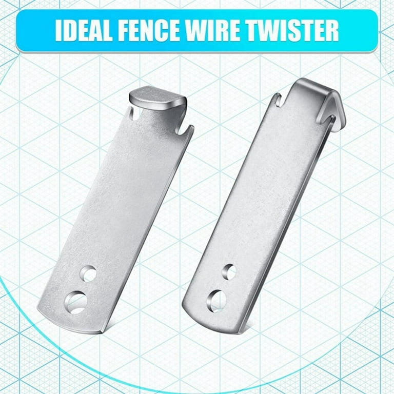 Seiria Fence Wire Twister for T Post Clips Time Saver Barb Wire Fence Tools Easy to Use Strong Enough to Twist Any Fencing Wire (2 Pack)