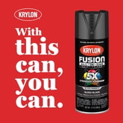 Krylon K02702007 Krylon Fusion All-In-One Black Gloss 12 oz Spray Paint, Multi-Surface, (1 Piece, 1 Pack)