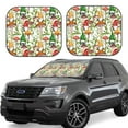 thumbnail image 2 of Picia Mushrooms Gnomes 2 Piece Car Windshield Sun Shade Foldable | Foldable Sun Shield for Front Window Blocks UV Rays and Keeps Your Vehicle Cool-Small, 2 of 7