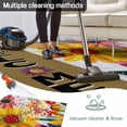 thumbnail image 5 of Spring Daisy Outdoor Rug 6x9 Ft - Reversible Patio Rug Outdoor Camping Rugs, Brown Modern Abstract Art Dots Floral Washable Indoor Outdoor Area Rugs, Non-Slip Outdoor Carpet Runner for Deck/Porch, 5 of 8