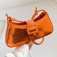 thumbnail image 1 of Bolso De Hombro Bolso De Mujer 2023 Patrón De Cocodrilo Moda Bolso De Mensajero Simple (Naranja), 1 of 8
