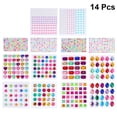 thumbnail image 2 of 14 hojas de pegatinas para niños, pegatinas de acrílico de cristal de imitación para bricolaje, calcomanías de álbum de recortes para arte de bricolaje, regalo para niños, decoración estereoscópica, 2 of 7