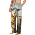 thumbnail image 6 of Pofeuu Cute Prairie Sheep Herd Print Men's Pajama Pants, Soft Lounge Pajama Pants with big pockets for Men Plaid Pj Bottoms-Medium, 6 of 6