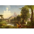 thumbnail image 2 of Cole, Thomas 14x11 White Modern Wood Framed Museum Art Print Titled - The Voyage of Life Youth, 2 of 4
