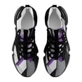 thumbnail image 5 of Purple Black Grey Abstract Walking Shoes for Men Woman Lightweight Tennis Fashion Elastic Sports Shoes Cushion Basketball Shoes, 5 of 7
