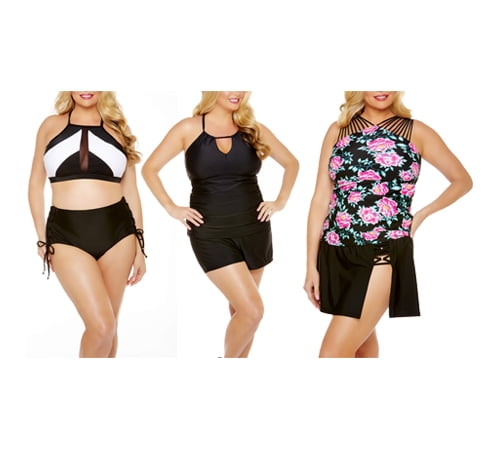 walmart plus size swimsuits