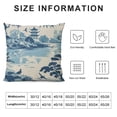 thumbnail image 6 of Acheng Decorative Pillow Covers Beige and Blue Scenic Throw Pillow Covers Chinoiserie Decor Farmhouse Pillow Covers for Home Room Decor Sofa Chair Couch Cushion Cover,2 pcs White, 6 of 6