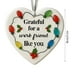 thumbnail image 3 of Decoraciones navideñas, adornos navideños, corazón de cristal marino con forma de corazón, decoración de la amistad, recuerdo de la amistad, adorno de corazón de la amistad para el árbol de Navidad, a, 3 of 5
