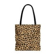 thumbnail image 4 of Leopard Print Tote Bag - Trendy and Chic Handbag in Three Sizes, Animal Print Shoulder Bag, Stylish Carryall, Black Handle Purse,, 4 of 10