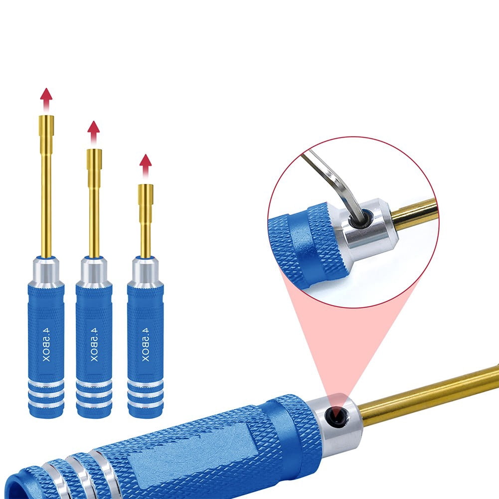 for Precision Hex Screwdriver Set for RC Models - 7 for Durable Tools with Ergonomic