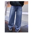 thumbnail image 4 of RUTAYY Toddler Boys Jeans With Elastic Waistband Children Spring/Autumn Denim Trousers Baggy Jeans Cargo Trousers Pants Soft Infants Pants, 4 of 9