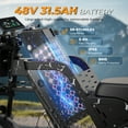 thumbnail image 4 of VARUN Electric Bike, 20" Fat Tire Ebike for Adults with Peak 1000W 48V 20.8/31.5Ah Battery, Top 28MPH, 60/87+Miles, E-Mountain Bikes with Suspension, Turn Signals, 7-Speed, UL2849, 4 of 9