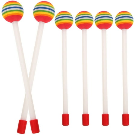 WRITWAA Music Toys Drumstick Rainbow 6Pcs