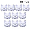 thumbnail image 1 of 10 Pieces Halloween Mask Masks Made Of Plastic For Handicrafts And Painting, 1 of 3