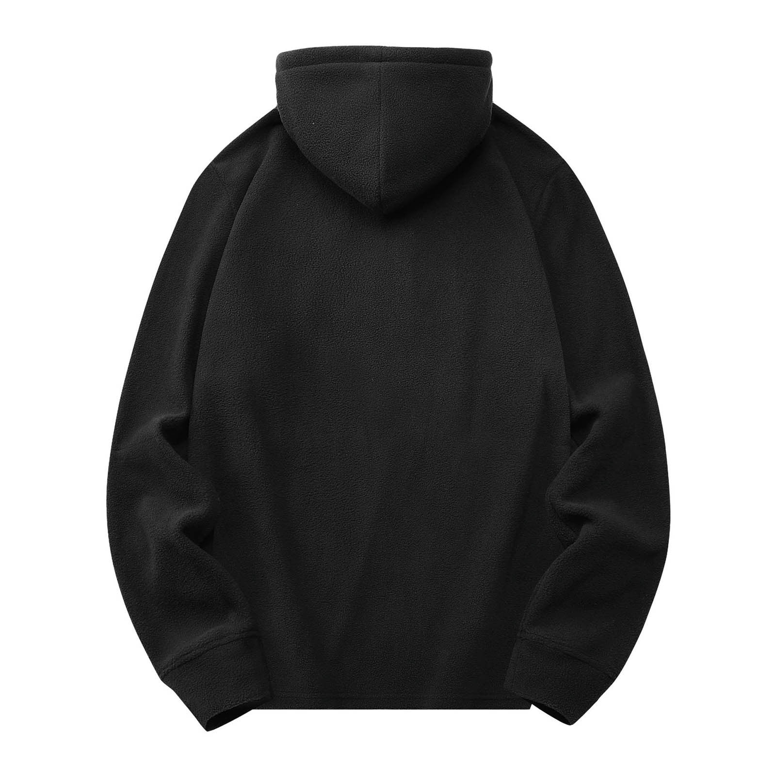 Paiwinds Men's Vintage Full-Zip Fleece Hoodie, Plush Polyester with Adjustable Hood, Retro Casual Sweatshirt in Army Green