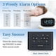 thumbnail image 3 of Brillar Radio despertador digital con cargador USB dual para dormitorio, volumen y brillo de alarma ajustables (negro), 3 of 5