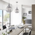 thumbnail image 2 of Hong Kong best New Zhu Yuan lighting Co. Acatia 3-light Chrome Foyer Pendant, 2 of 5